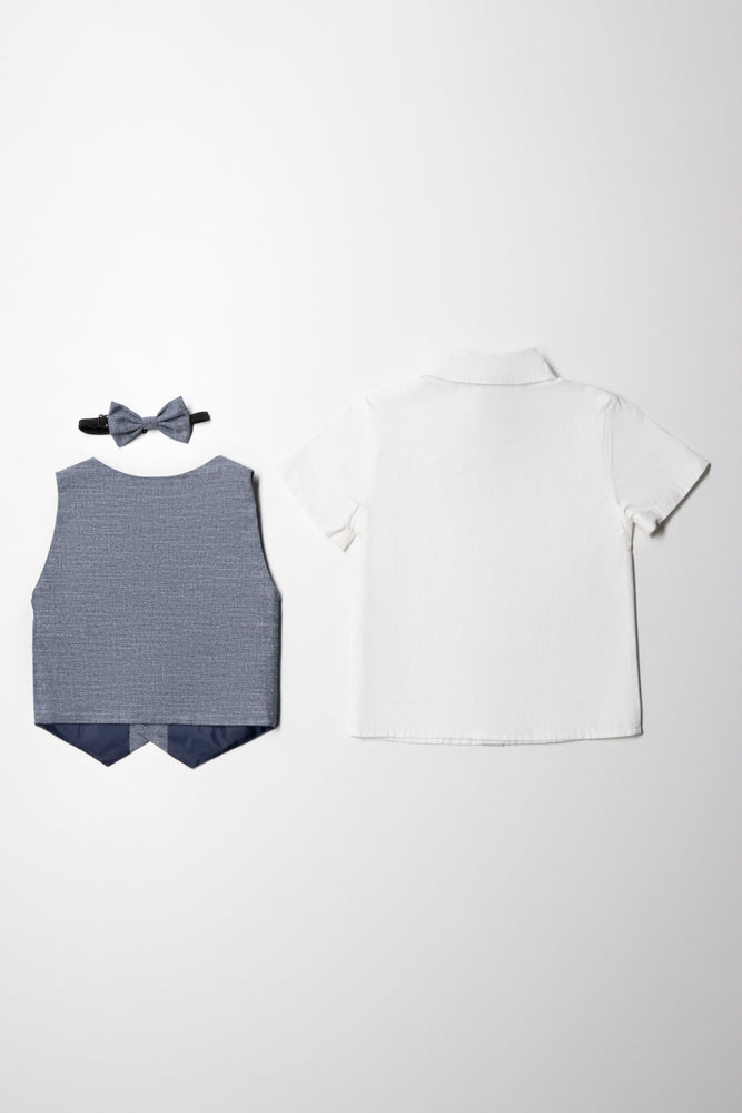 3 Piece Short Sleeve Smart Set Indigo (3)