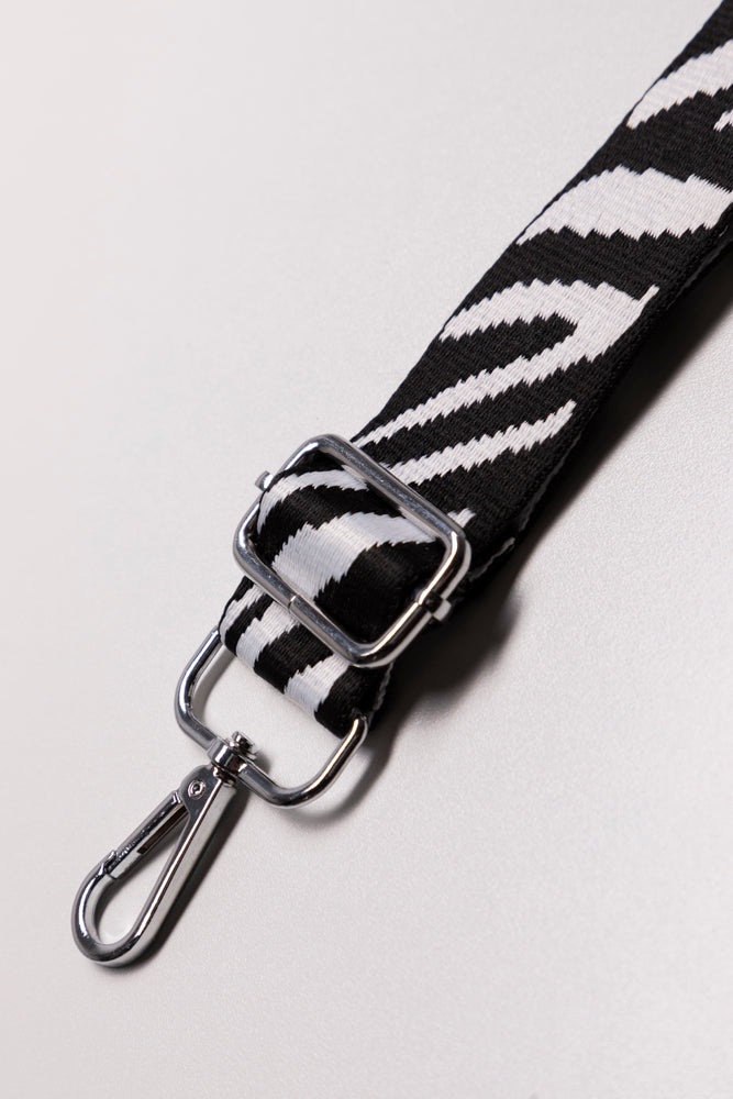 Zebra Bag Strap Black & White (1)