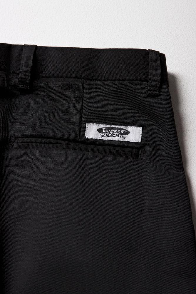 Boys Turn Up Trousers Black Toughees (2)