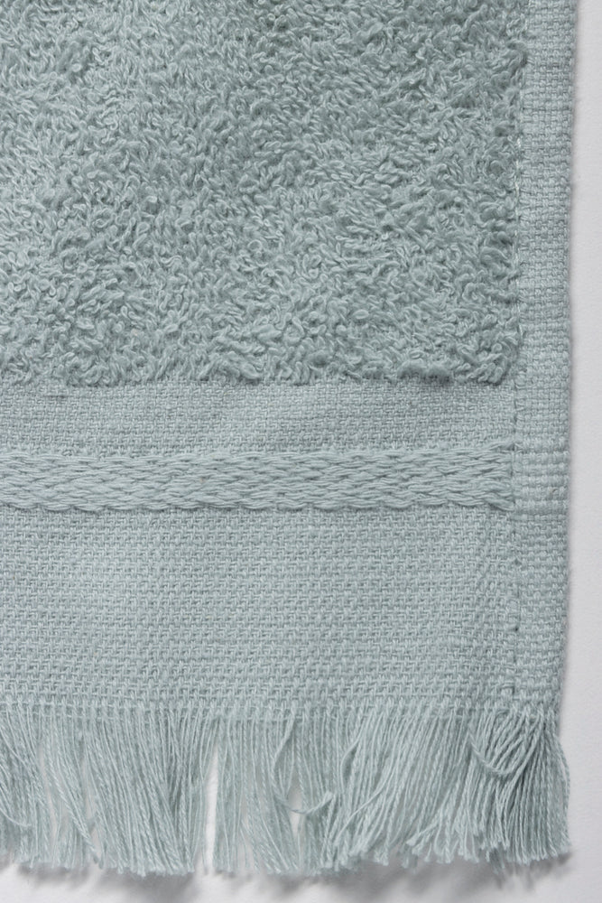 Fringed Guest Towel  Cloud Blue (1)