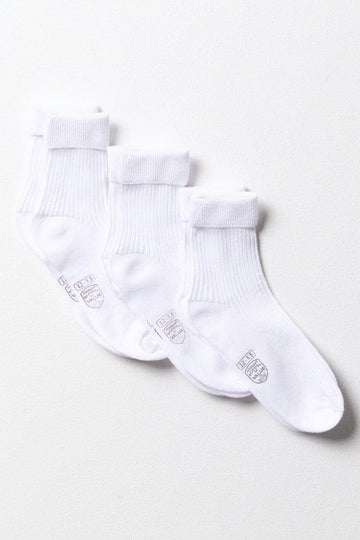 3 Pack Anklet Socks White