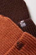 2 Pack Beanies Brown & Rust (1)