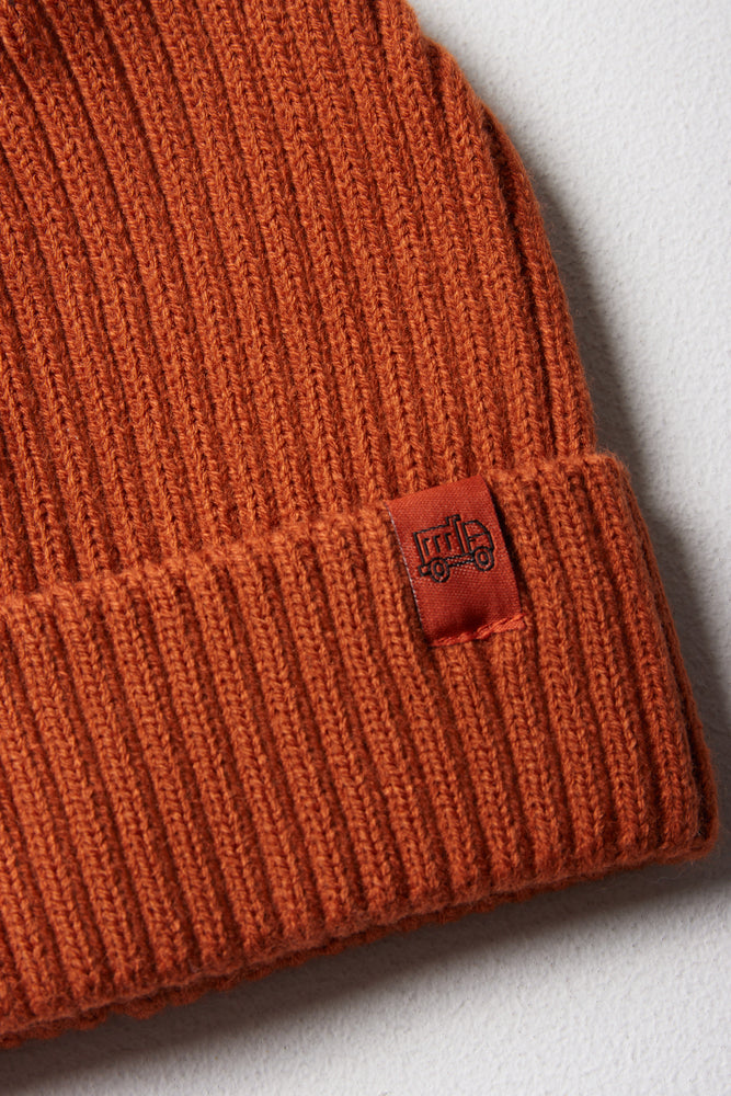 Beanie & Gloves Set Rust (1)