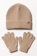 Beanie & Gloves Set Natural