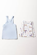 Peppa Pig Corduroy Pinafore Set Blue (3)