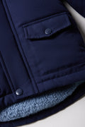 Hooded Parka Jacket Navy (2)