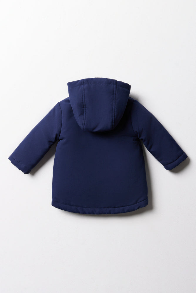 Hooded Parka Jacket Navy (3)