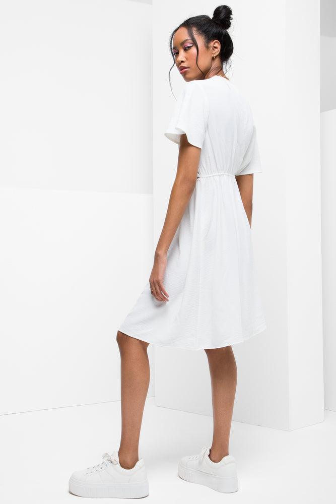 Ring Cut Out Dress White Dresses Jumpsuits Ackermans