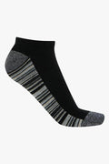 5 Pack Zig Zag Low Cut Socks Black (1)