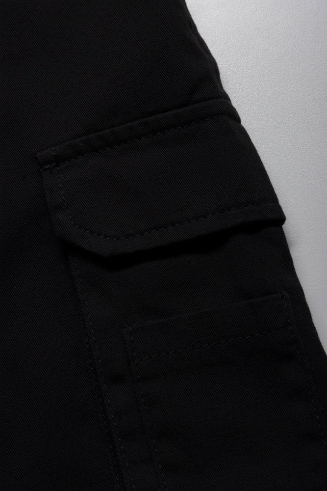 Cargo Bermuda Twill Shorts Black (1)