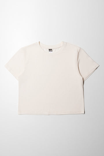 Plain Slub Regular Tshirt White