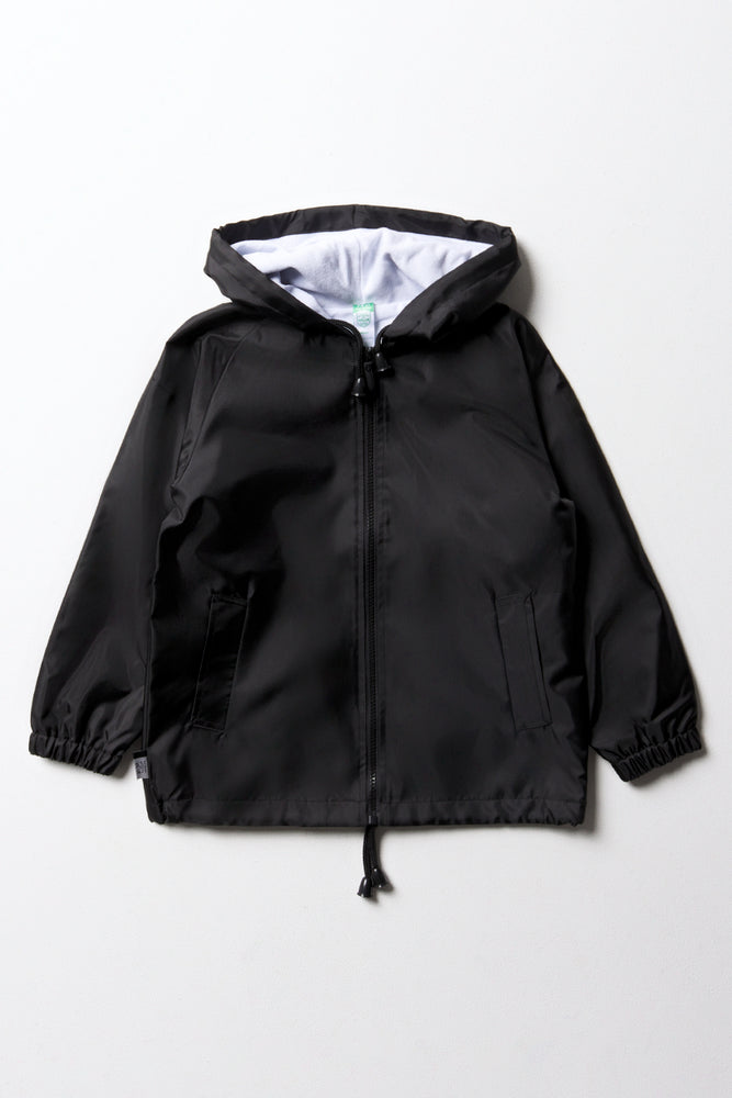 UNISEX RAIN JACKET BLACK PRIMARY