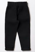 Mini Mom Paperbag Denim Jeans Black (2)