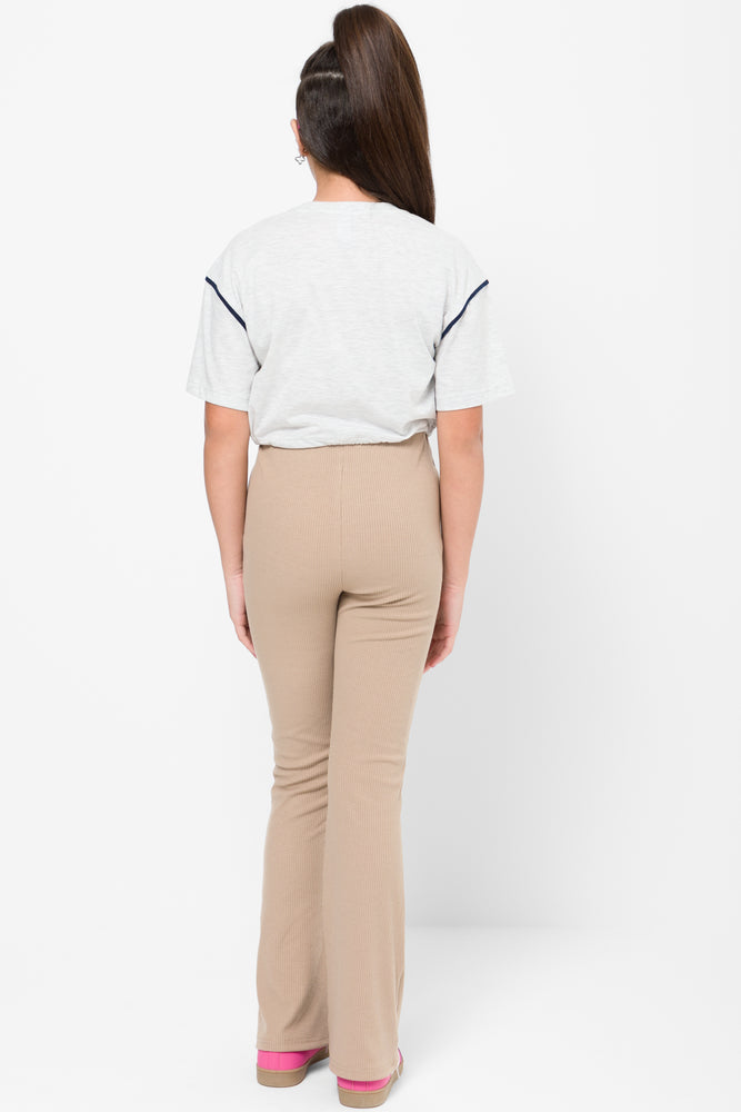Tucaan Cropped Short Sleeve T-Shirt Light Grey (2)