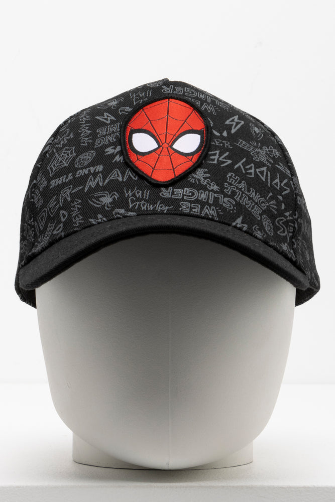 Spider-Man Peak Cap Black