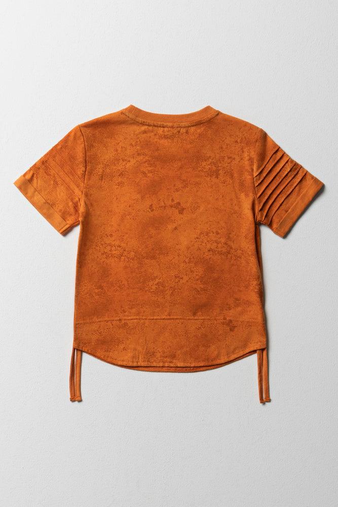Skate Side Tuxedo T-Shirt Orange (4)