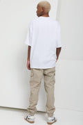 Textured Short Sleeve T-Shirt White (2)