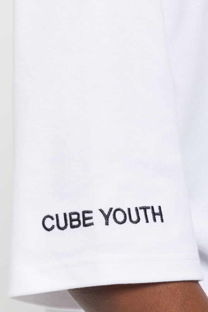 Textured Short Sleeve T-Shirt White (4)