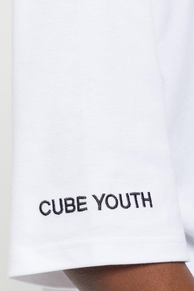 Textured Short Sleeve T-Shirt White (4)