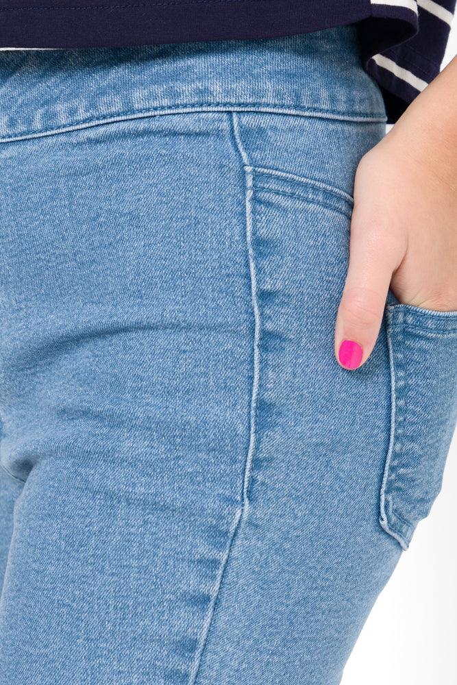 Tube Denim Jeans Blue (4)