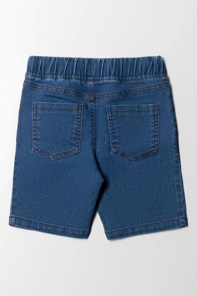Girls pull on denim shorts discount