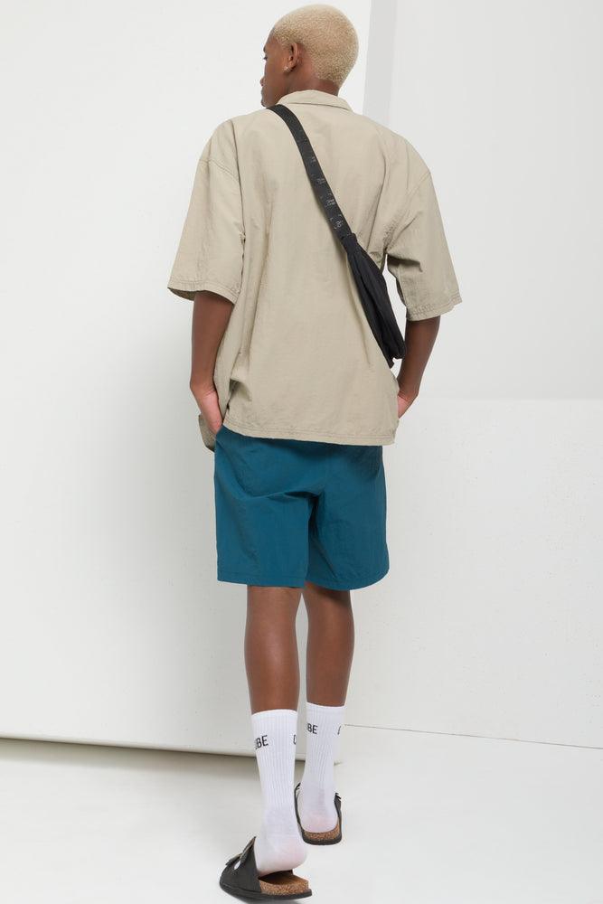 Textured Swim Shorts Teal (3)