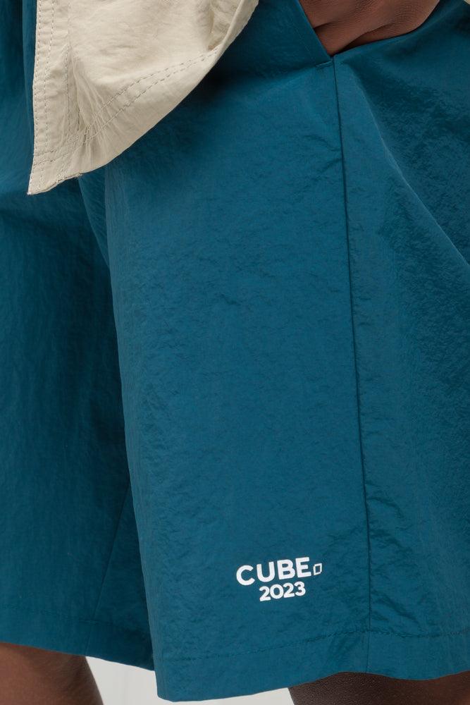 Textured Swim Shorts Teal (4)