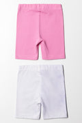 2 Pack Frozen Cycling Shorts Pink (3)