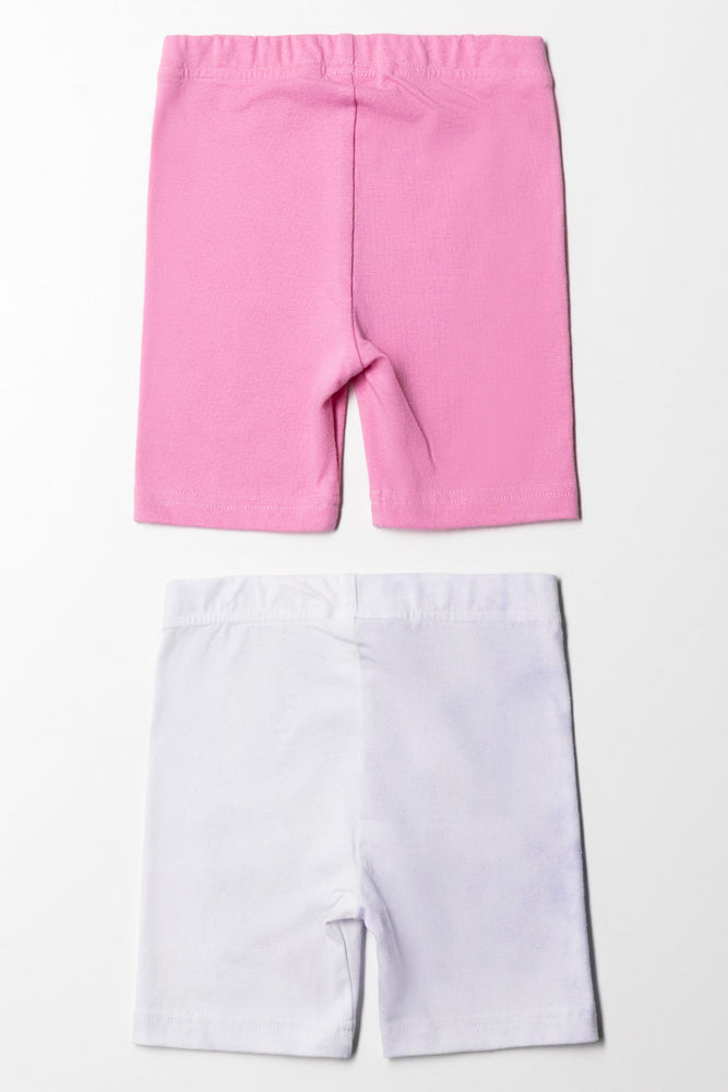 2 Pack Frozen Cycling Shorts Pink (3)