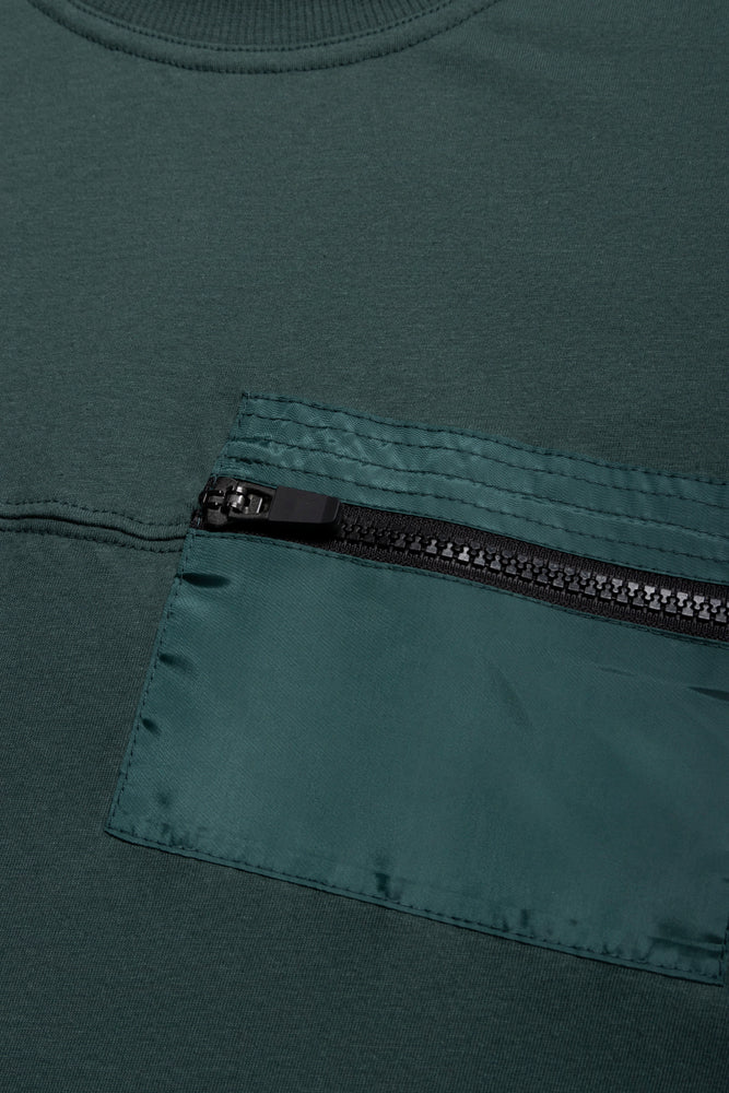 Ss Styled T-Shirt Pocket Sage (1)
