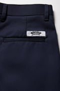 Boys  School Turn Up Pants Navy Toughees (1)