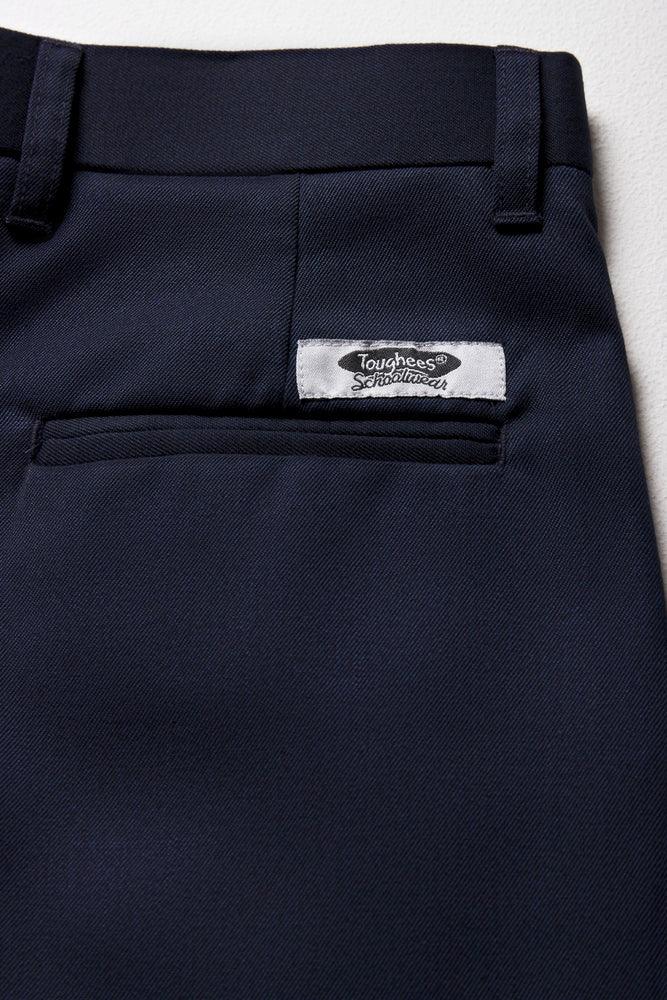 Boys  School Turn Up Pants Navy Toughees (1)