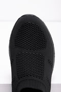 Knitted Trainer Black (4)