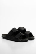 Double Strap Sandal Black