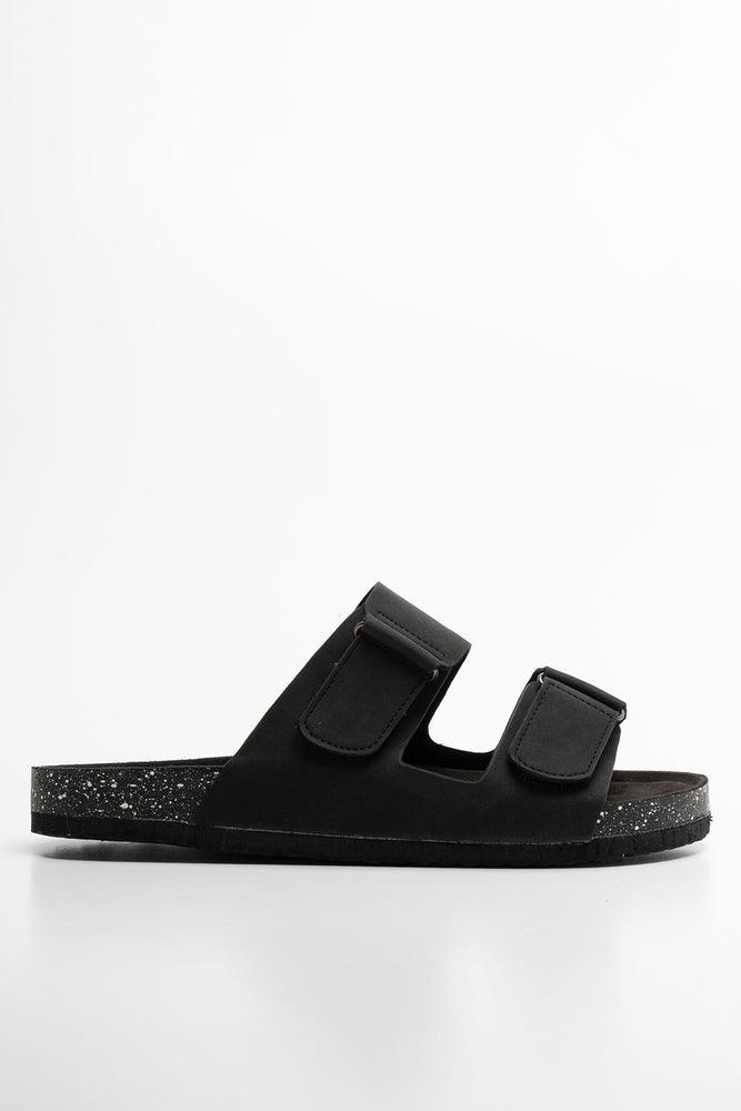 Double Strap Sandal Black (1)