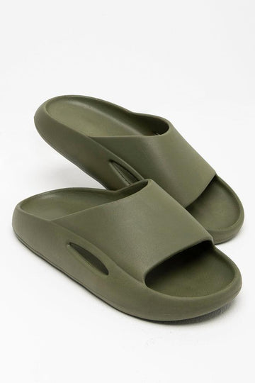 Moulded Slide Olive Green