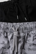 2 Pack Skate Shorts Black & Grey (1)