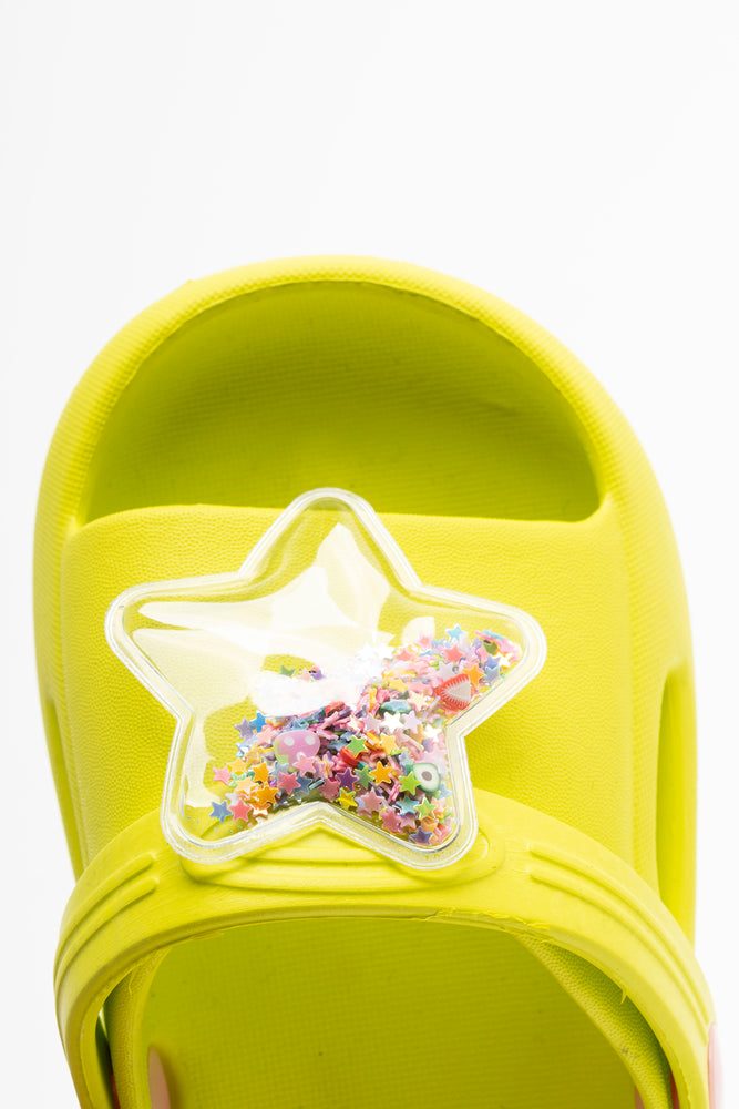 Glitter Star Slide Green (4)