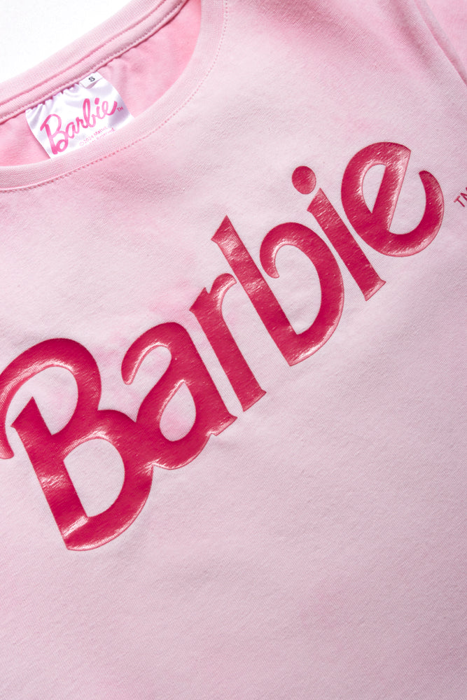 Barbie Crop T-Shirt Pink (1)