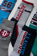 5 Pack Sport Socks Blue (1)