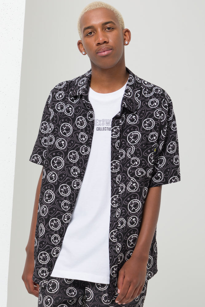 Smiley Resort Shirt Black