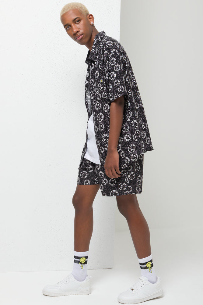 Smiley Resort Shirt Black (1)