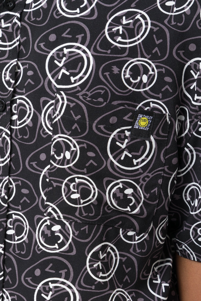 Smiley Resort Shirt Black (3)