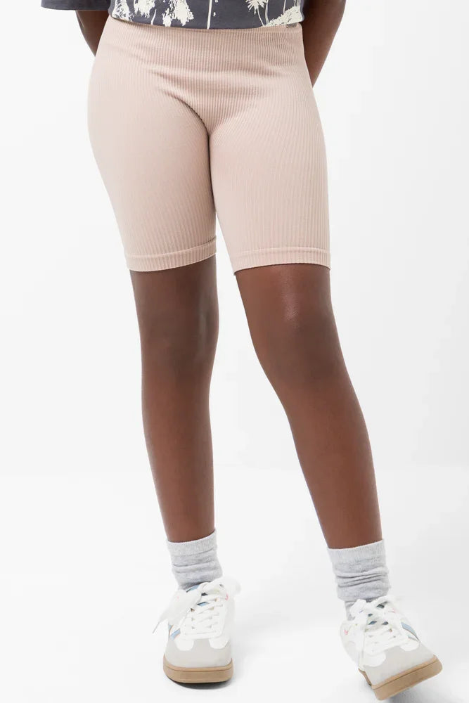 Seamless Cycle Shorts Natural (1)