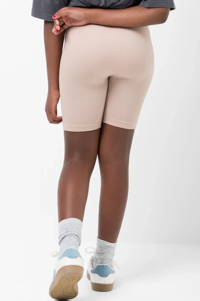 Seamless Cycle Shorts Natural (2)