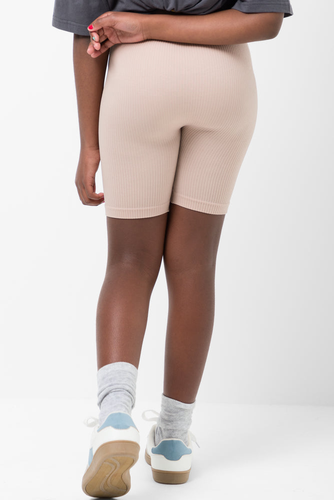 Seamless Cycle Shorts Natural (2)