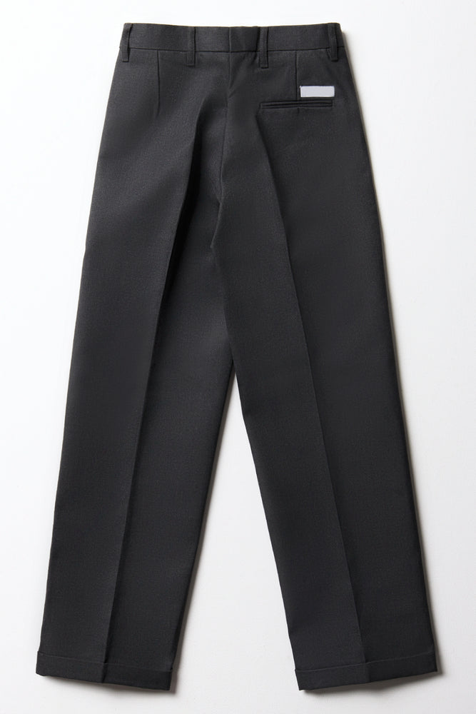 Boys School Turn Up Pants Grey (3)