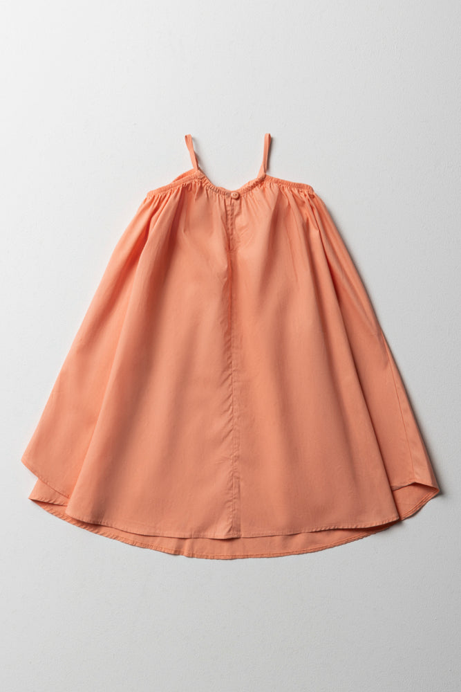 Halter-Neck Tent Dress Coral (2)