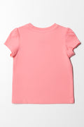 Crew Neck T-Shirt Pink (3)