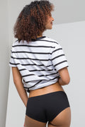 3 Pack Cotton Blend Boyleg Panties Black (3)